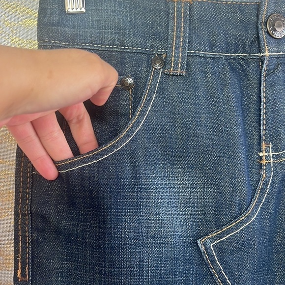 Old Navy Special Edition Women’s Dark Blue Denim Skirt Size 0 - Picture 3 of 14